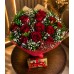 Buquê 12 Rosas e Ferrero Rocher