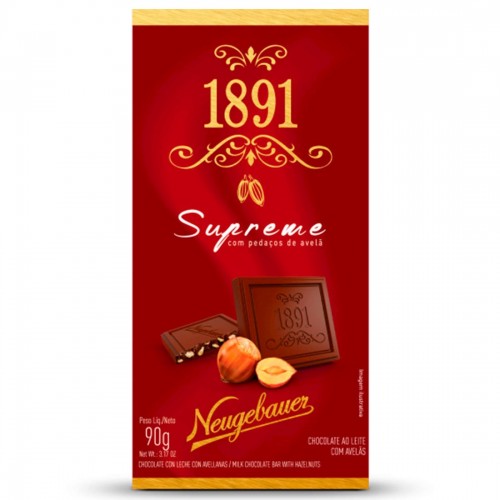 Chocolate Neugebauer 1891 Supreme Ao Leite com Avelã 90g